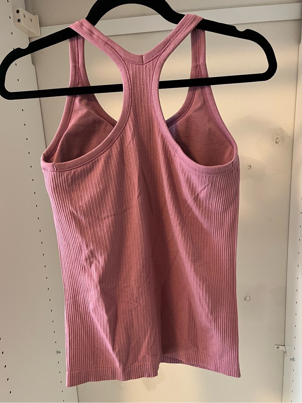 Women's Ribbed Racerback Tank Top - Pink - Picture 2 of 2